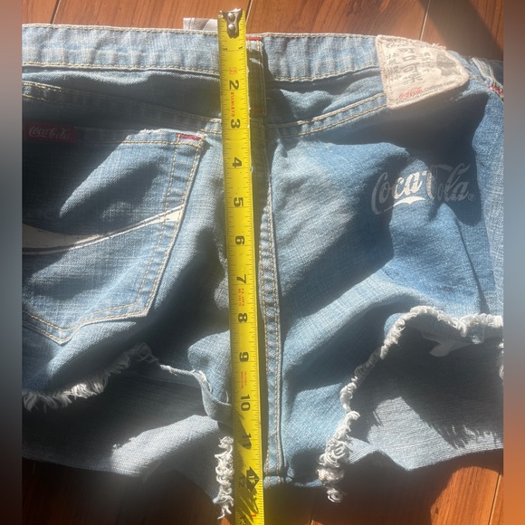 COCA COLA TRADEMARK DENIM SHORTS - Picture 3 of 13